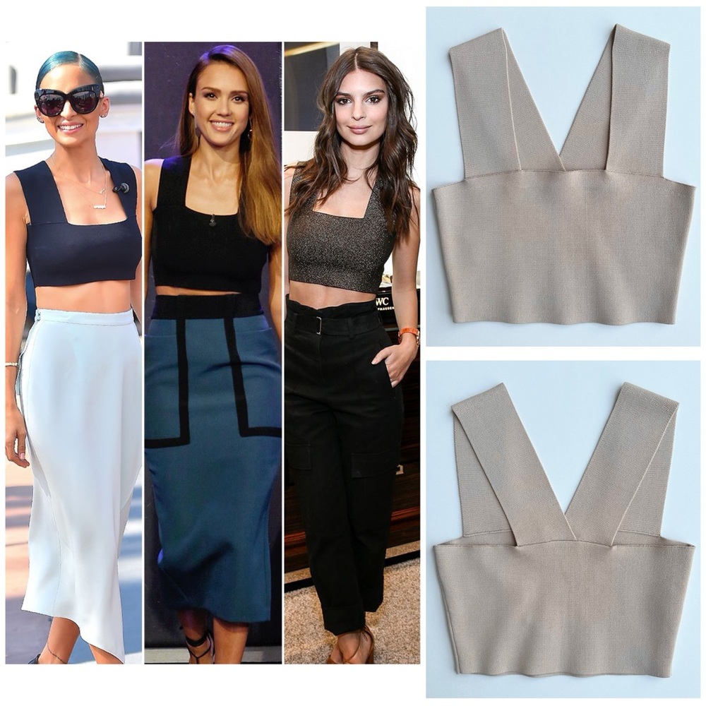 A.L.C. Ali Knit Crop Top NEW As-Seen-On A-List Celebrities